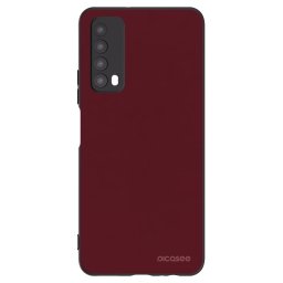 Fekete szilikon tok az alábbi mobiltelefonokra Huawei P Smart 2021 - Burgundy red