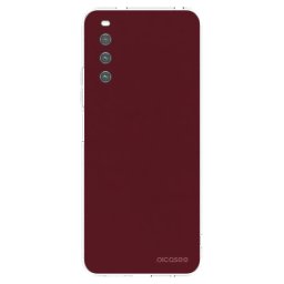 Átlátszó szilikon tok az alábbi mobiltelefonokra Sony Xperia 10 IV 5G - Burgundy red
