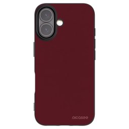 Fekete szilikon tok az alábbi mobiltelefonokra Apple iPhone 16 - Burgundy red