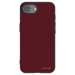 Fekete szilikon tok az alábbi mobiltelefonokra Apple iPhone 16e - Burgundy red