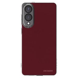 Átlátszó szilikon tok az alábbi mobiltelefonokra Samsung Galaxy S25 Edge 5G - Burgundy red