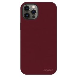 Fashion Case MagSafe Apple iPhone 12 - Burgundy red