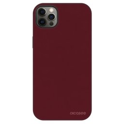 Fashion Case MagSafe Apple iPhone 12 Pro Max - Burgundy red