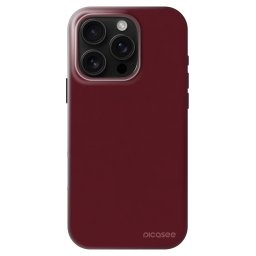 Fashion Case MagSafe Apple iPhone 16 Pro - Burgundy red