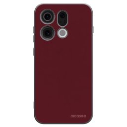 Fekete szilikon tok az alábbi mobiltelefonokra OPPO Find X9 - Burgundy red