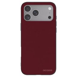 Fekete szilikon tok az alábbi mobiltelefonokra Apple iPhone 18 Pro Max - Burgundy red