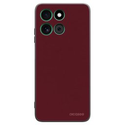 Fekete szilikon tok az alábbi mobiltelefonokra Motorola Moto G57 Power - Burgundy red