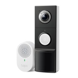TP-Link Vezeték nélküli IP video kaputelefon szett - Tapo D235 (5MP, 180°; IP66, SD, audio; H.264; 10000mAh akku)