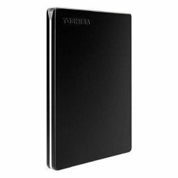 2TB Külső HDD 2.5 USB 3.0 5Gbps NTFS szálcsiszolt alumínium Toshiba Canvio Slim Fekete PN: HDTD320EK3EAU