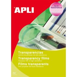 APLI Fólia, írásvetítőhöz, A4, kézzel írható, APLI