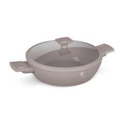 Berlinger Haus Alacsony lábas fedővel 28 cm tapadásmentes bevonattal Taupe Collection BH/8098