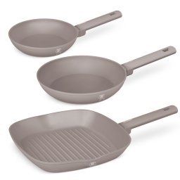 Berlinger Haus Serpenyő szett 3 részes 20/24/28 cm tapadásmentes titánPro bevonattal Taupe Collection BH/8109