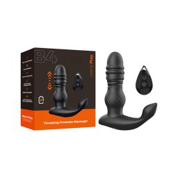 Erospace Men's Play - fel-le mozgó prosztata vibrátor (fekete)