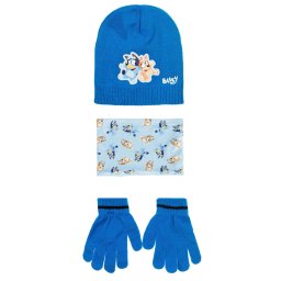 Bluey téli kötött sapka körsál kesztyű szett/3db