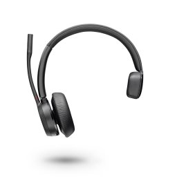 Poly Voyager 4310 MS Teams vezeték nélküli fejhallgató, BT700 USB-A adapter, mono, töltőállvány