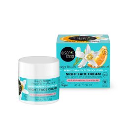 Organic Shop arckrém éjszakai narancsvirággal e-vitaminnal és mandulaolajjal 50 ml