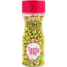 Tasty Me gluténmentes metallic pearls tortadekor mix arany 75 g