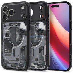 Spigen Ultra Hybrid Mag Mag MagSafe tok iPhone 17 Pro Zero One fekete
