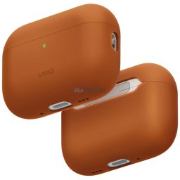 UNIQ Lino tok AirPods Pro 3 gen szilikon narancssárga tokhoz