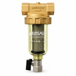 NANO 3/4" - 1" 100 mcr homokfogó tisztítószűrő rozsdamentes acél betéttel