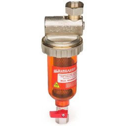 NANOEVO HOT 3/4" 100 mcr sarok mágneses szűrő fűtéshez rozsdamentes szitával