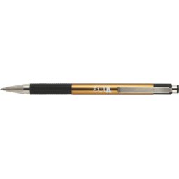 ZEBRA Golyóstoll, 0,24 mm, nyomógombos, arany színű tolltest, ZEBRA "F-301 A", kék