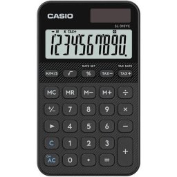 CASIO Zsebszámológép, 10 számjegy, CASIO "SL 310 YC", fekete