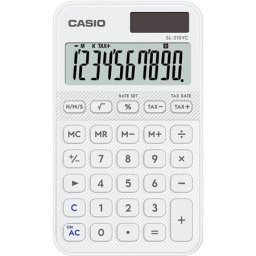 CASIO Zsebszámológép, 10 számjegy, CASIO "SL 310 YC", fehér
