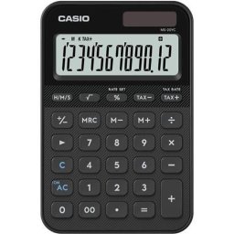 CASIO Számológép, asztali, 12 számjegy, CASIO, "MS 20 YC", fekete