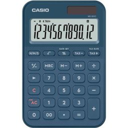 CASIO Számológép, asztali, 12 számjegy, CASIO, "MS 20 YC", kék