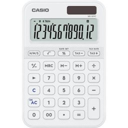 CASIO Számológép, asztali, 12 számjegy, CASIO, "MS 20 YC", fehér