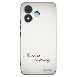 Fekete szilikon tok az alábbi mobiltelefonokra Xiaomi Redmi Note 17 5G - Love is a drug