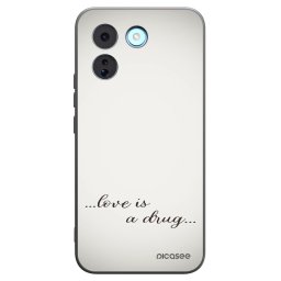 Fekete szilikon tok az alábbi mobiltelefonokra Xiaomi Redmi Note 17 Pro MAX 5G - Love is a drug