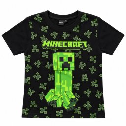 Minecraft Creeper gyerek rövid póló, felső 8 év / 128 cm