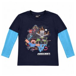 Minecraft Survival Mode gyerek hosszú ujjú póló, felső 8 év / 128 cm