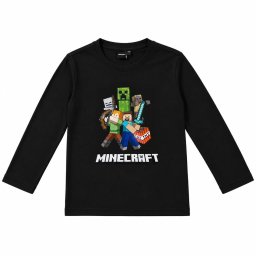 Minecraft Battle Black gyerek hosszú ujjú póló, felső 9 év / 134 cm