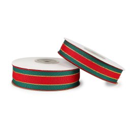 Karácsonyi szalag lurexszel 20 mm, 25 mm széles