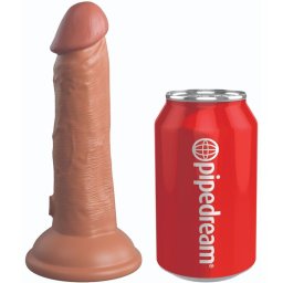 King Cock Elite élethű szilikon dildó - karamell, 15,2cm