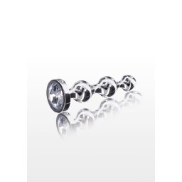 Toyjoy Anál plug Alumínium gyöngyök ezüst dísz Large ezüst