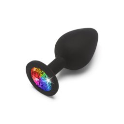 Toyjoy anál plug sima test, díszített alappal közepes fekete