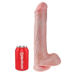 King Cock élethű dildó tapadókoronggal - bőrszínű, 38cm