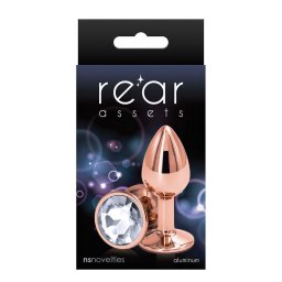 Anal plug alumínium, könnyű, rózsaarany 6,9 cm