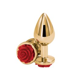 Buttplug Anál plug közepes piros könnyű alumínium