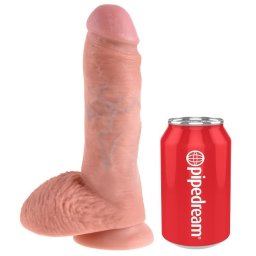 King Cock élethű dildó herékkel - 20,3cm