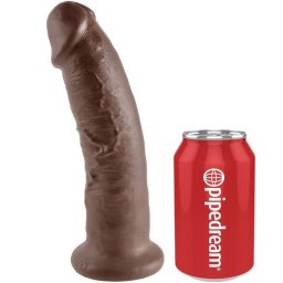 King Cock élethű dildó - barna, 22,9cm