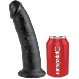 King Cock élethű dildó - fekete, 22,9cm
