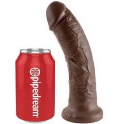 King Cock élethű dildó - barna, 20,3cm