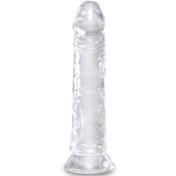 King Cock élethű dildó - átlátszó, 19,7cm