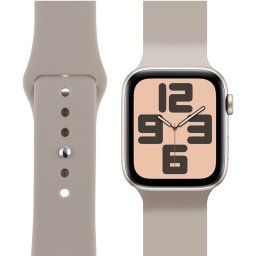 OBAL:ME Apple Watch 38/40/41mm szilikon szíj, S-M, bézs
