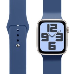 OBAL:ME Apple Watch 42/44/45/49mm szilikon szíj, M-L, kék